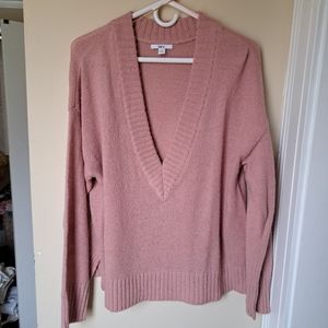 Bar111 Pink V-neck Sweater